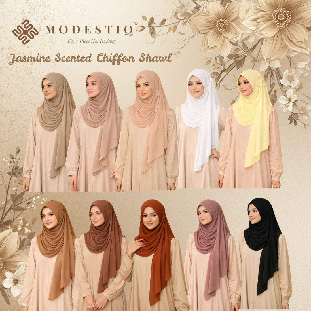 Jasmine Essence Limited Edition Chiffon Shawl