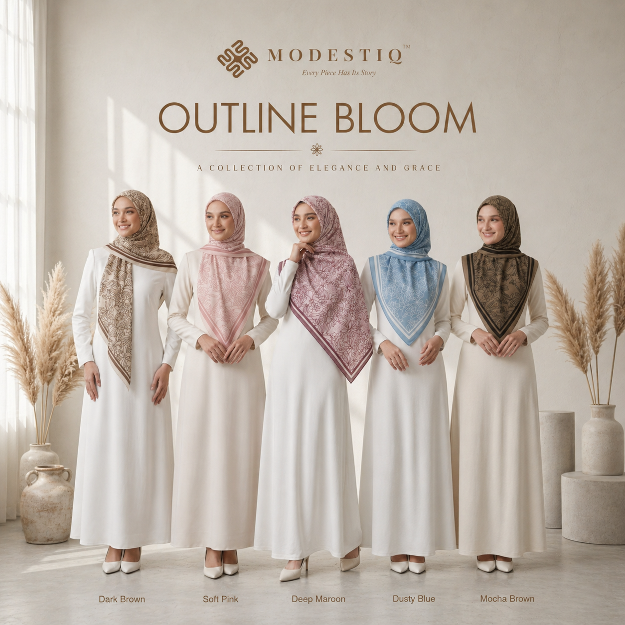Outline Bloom Premium Cotton Voile Bawal