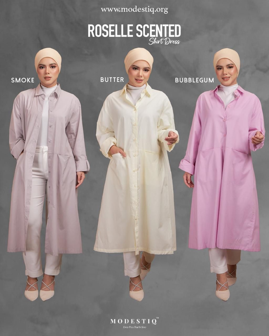 Roselle Scented Shirt Dress