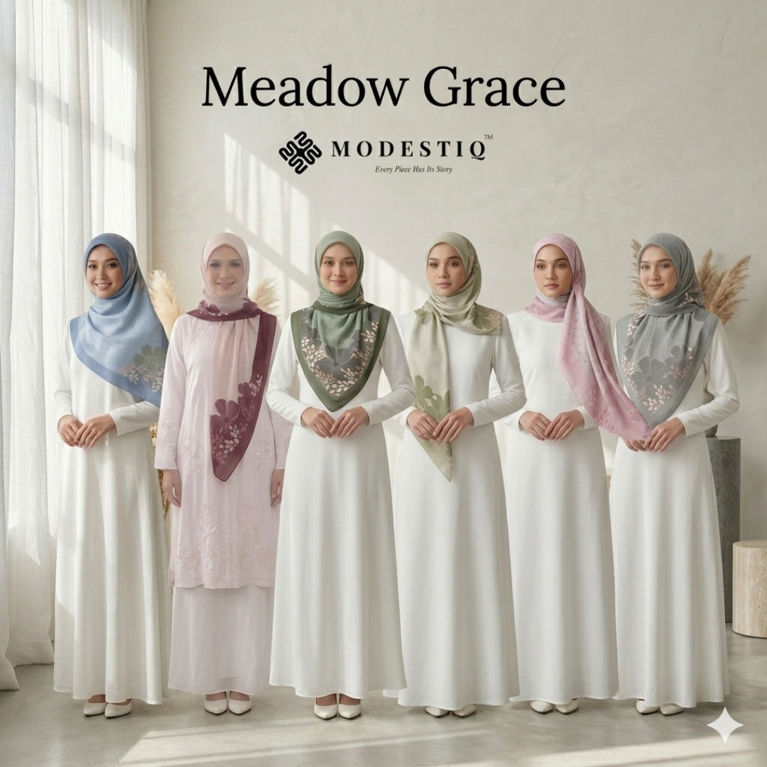 Meadow Grace Premium Cotton Voile Bawal