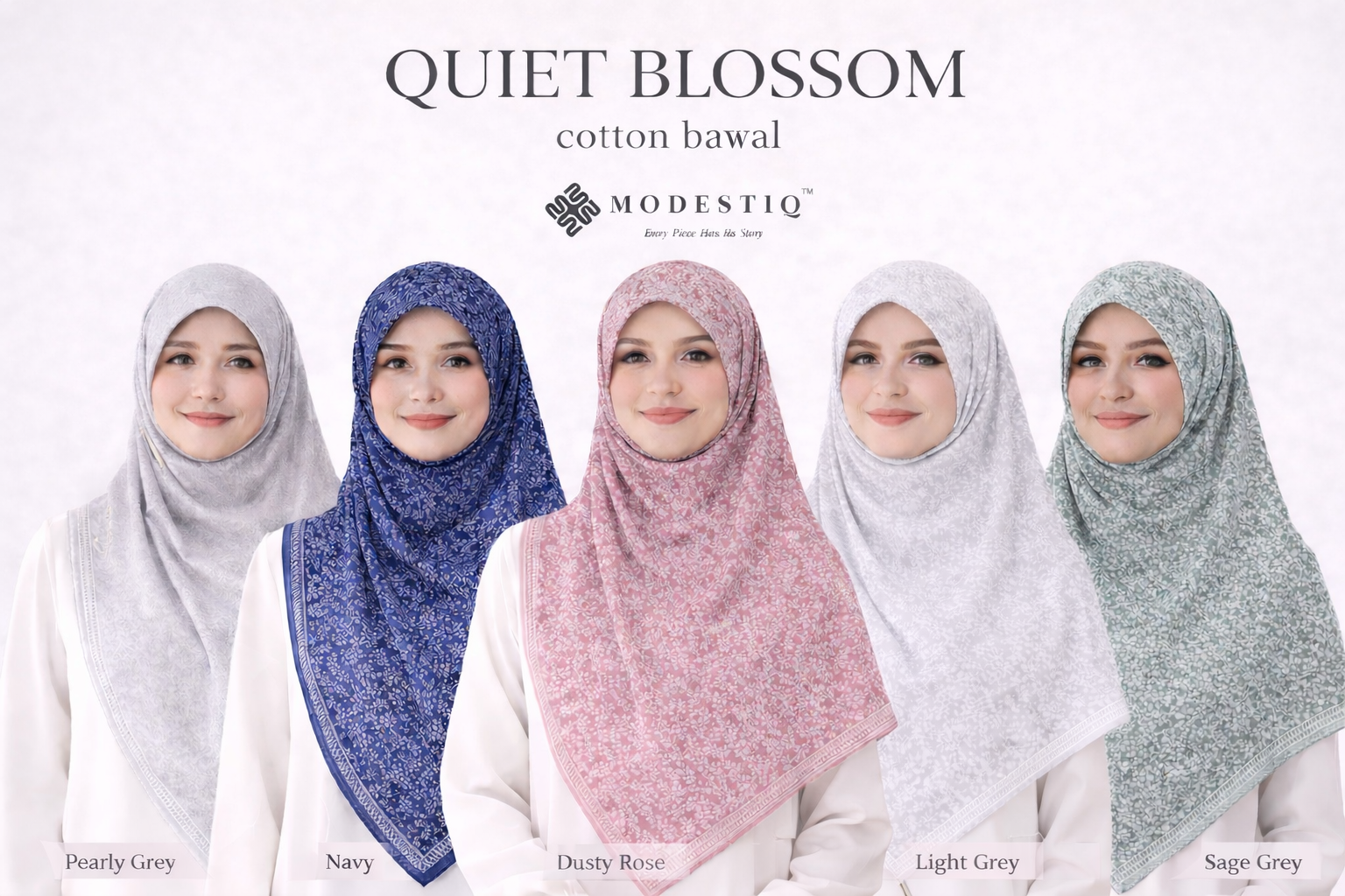Quiet Blossom Premium Cotton Bawal