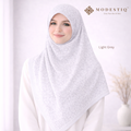 Quiet Blossom Premium Cotton Bawal IN Light Grey