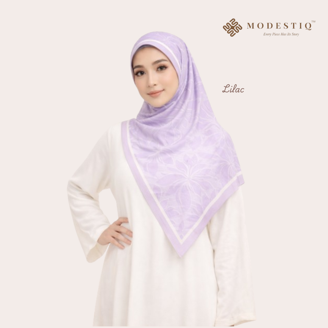 Botantical Whsiper Premium Cotton Bawal IN Lilac