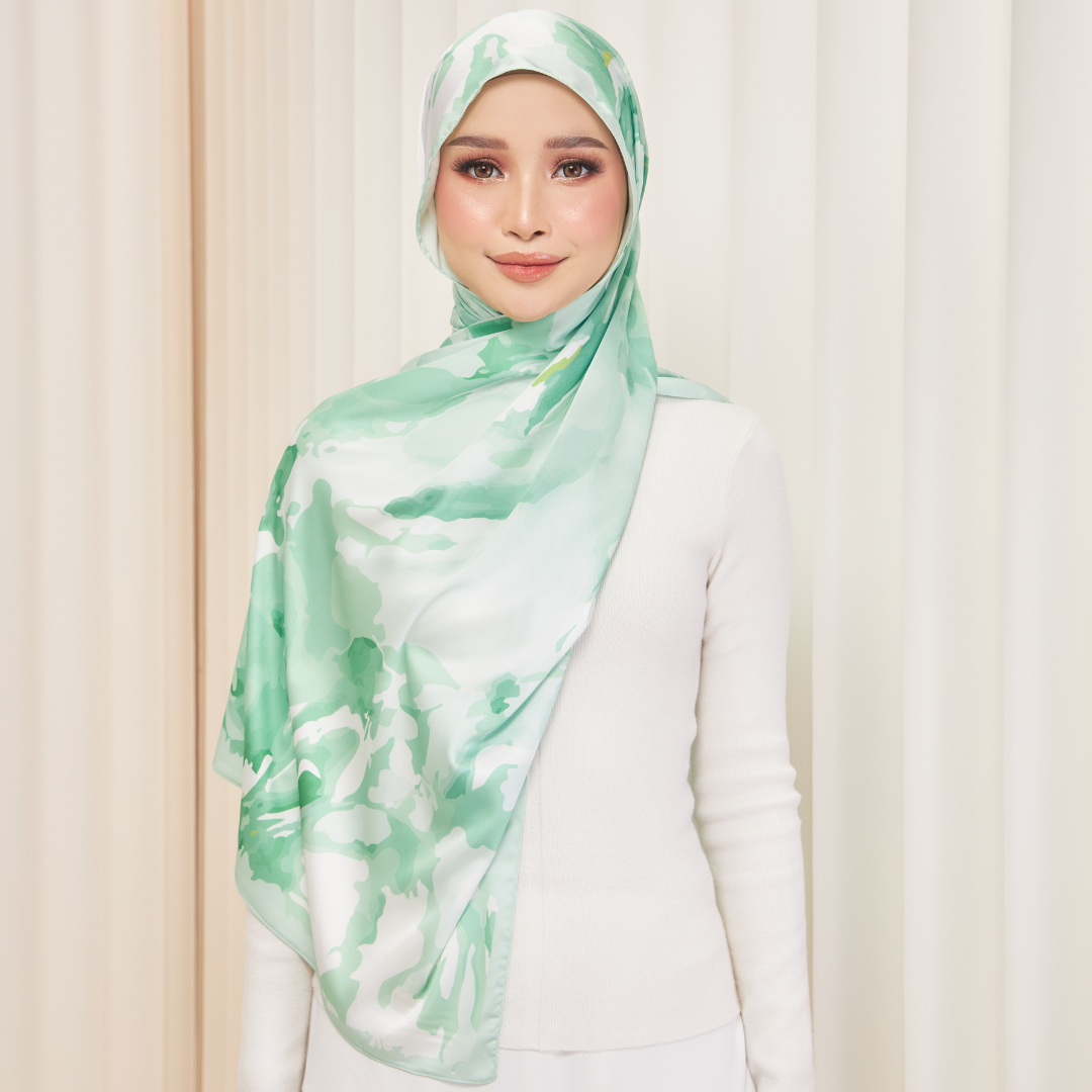 Watercolor Bloom - Jade Green