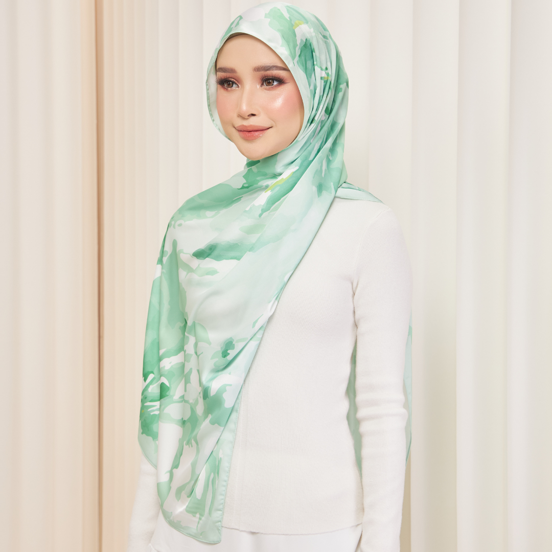 Watercolor Bloom - Jade Green