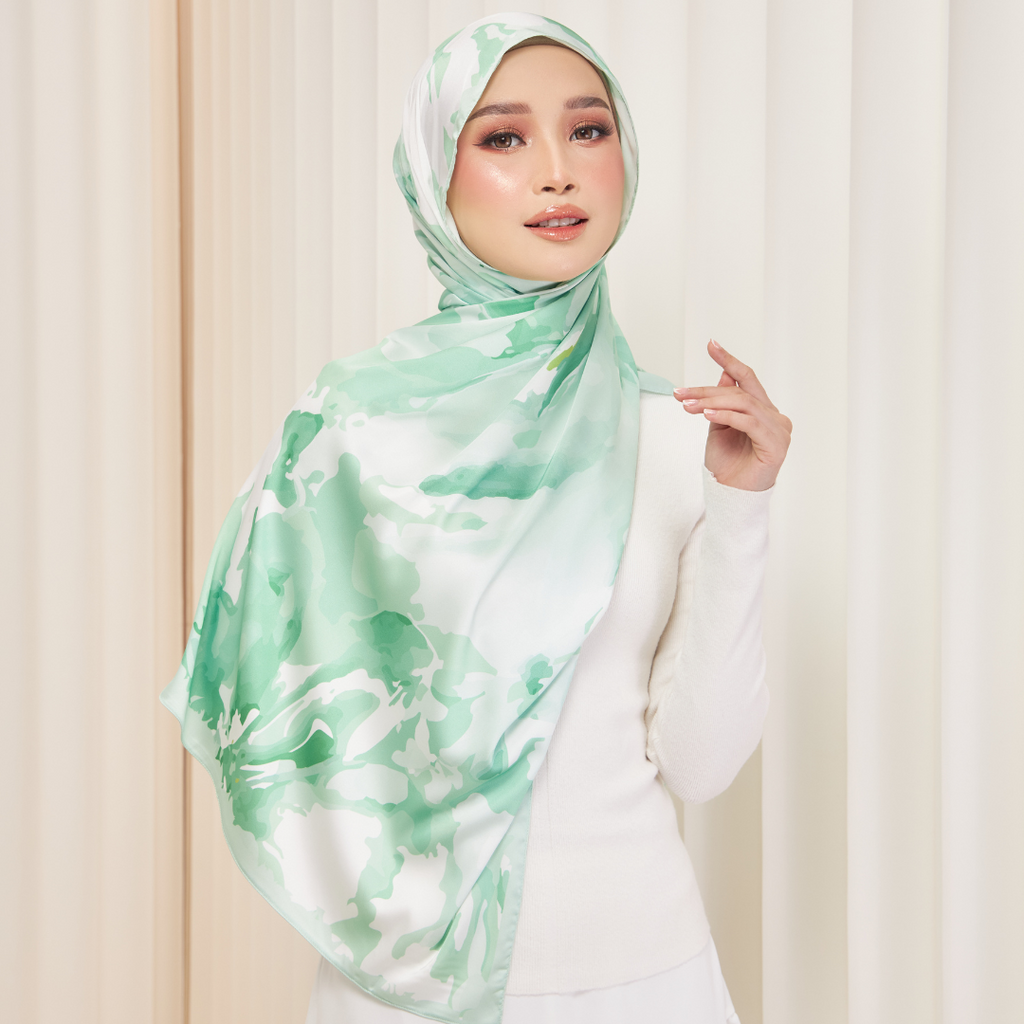 Watercolor Bloom - Jade Green