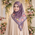 Reverie Satin Silk Bawal IN Dusty Mauve