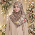 Reverie Satin Silk Bawal IN Warm Mushroom Brown