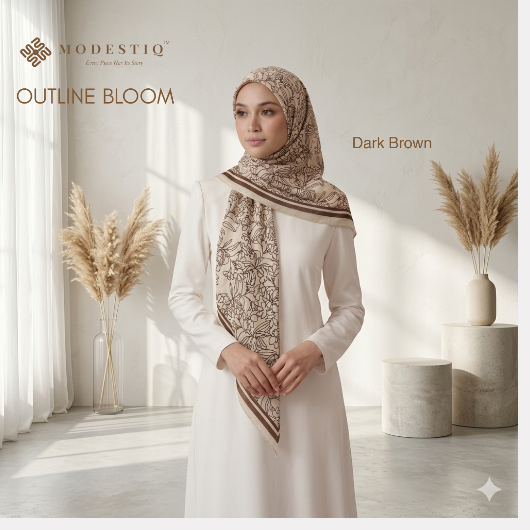 Outline Bloom IN Deep Brown