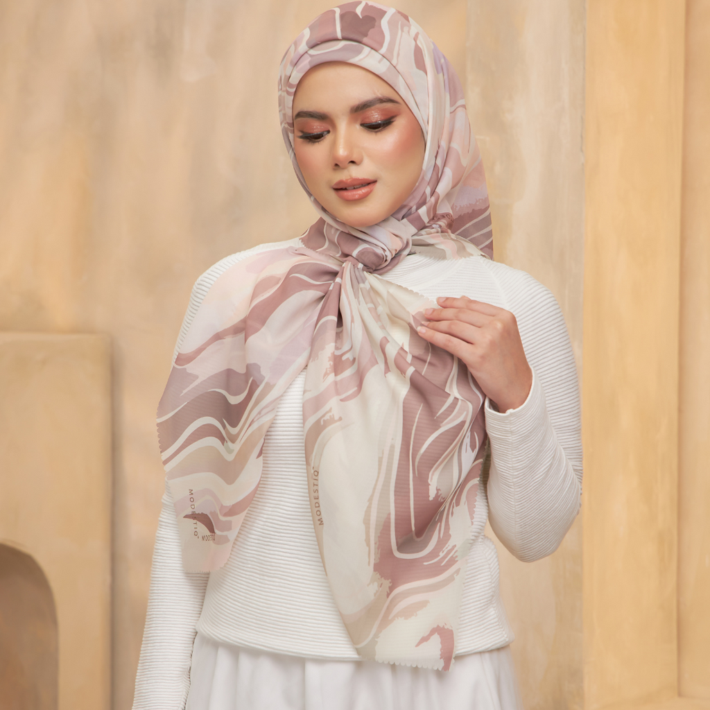 Marbella Premium Cotton Voile Bawal Coffee