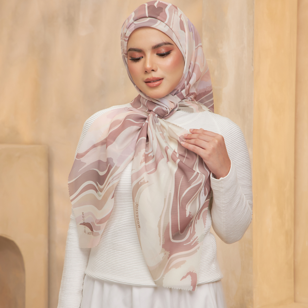 Marbella Premium Cotton Voile Bawal Coffee