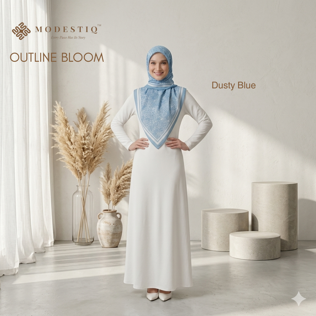 Outline Bloom IN Dusty Blue