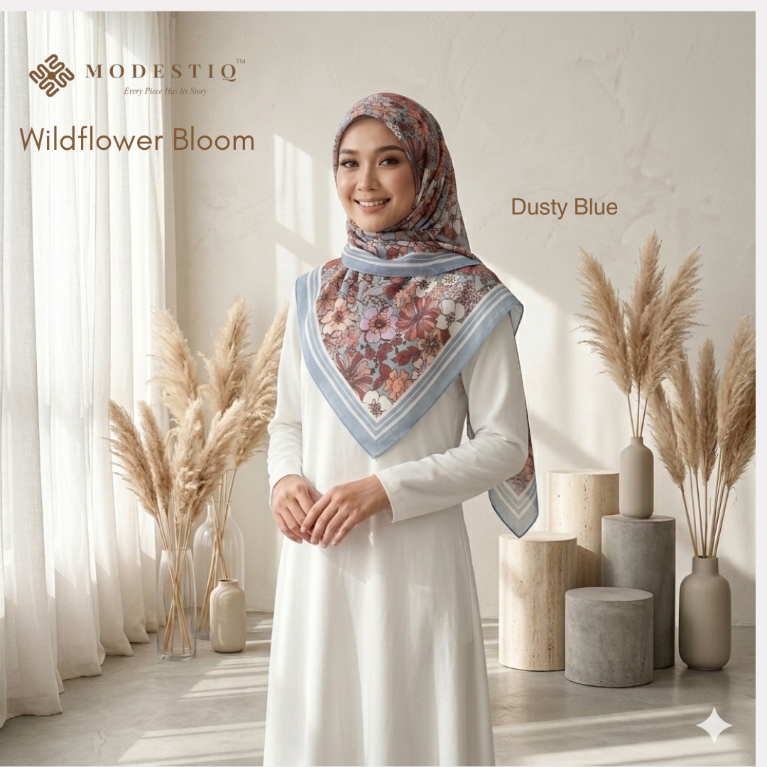 Wildflower Bloom IN Dusty Blue