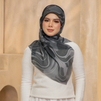 Marbella Premium Cotton Voile Bawal Jet Black