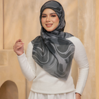Marbella Premium Cotton Voile Bawal Jet Black