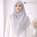 Quiet Blossom Premium Cotton Bawal IN Pearl Grey