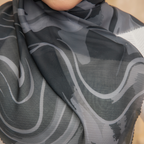 Marbella Premium Cotton Voile Bawal Jet Black