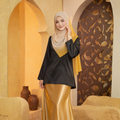 Lumina Ombre Chiffon Shawl in Beige- Golden Yellow