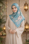 EverBloom Satin Silk IN Teal Blue