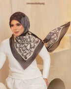 Modestiq Secret Garden Printed Premium Cotton Voile in Jet Black