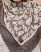 Modestiq Secret Garden Printed Premium Cotton Voile in Jet Black