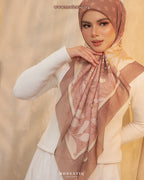 Modestiq Secret Garden Printed Premium Cotton Voile in Dark Wood