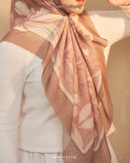 Modestiq Secret Garden Printed Premium Cotton Voile in Dark Wood