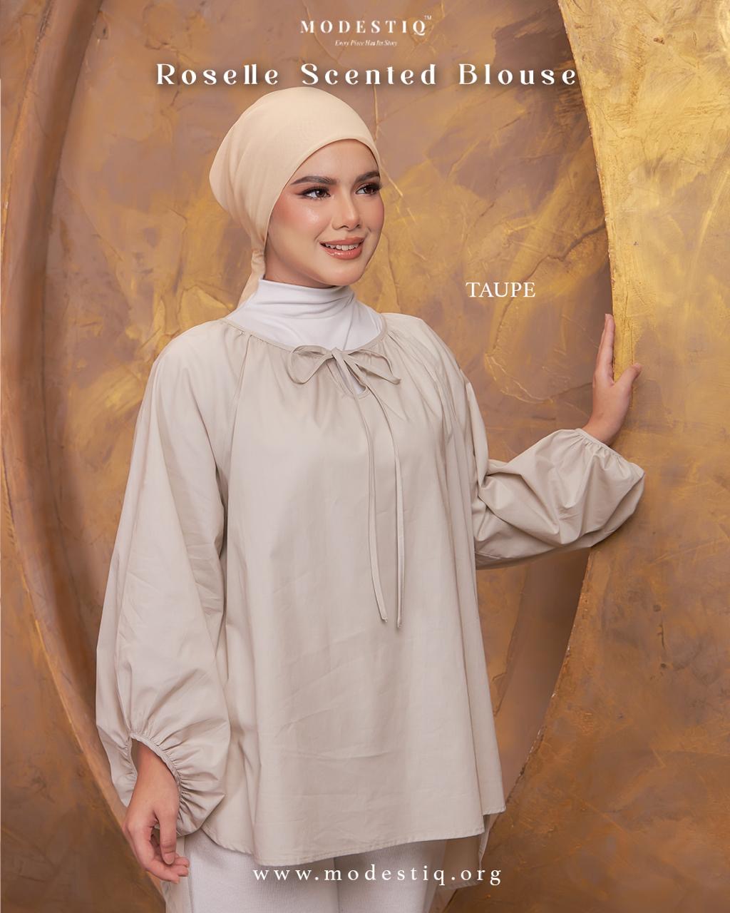 Roselle Scented Blouse in Taupe